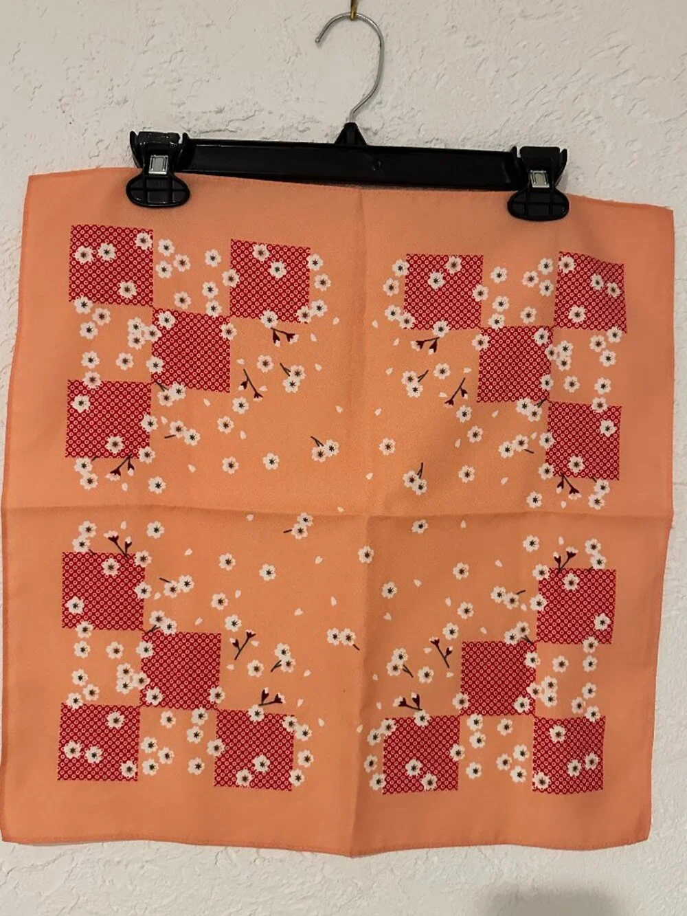 Japanese Furoshiki Bento Wrapping Cloth – Floral Peach 18”